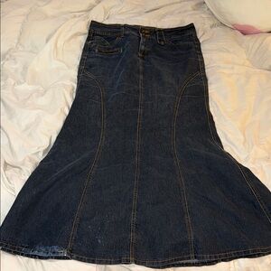 Dark Blue Denim Skirt